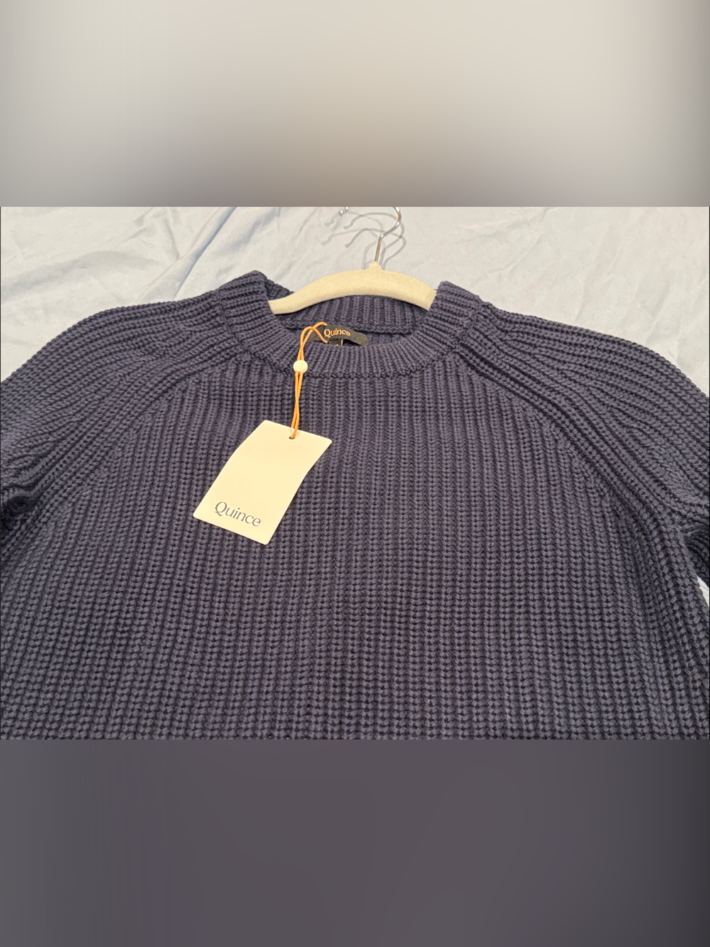 Quince Navy Ribbed Sweater - Picture 5 of 5